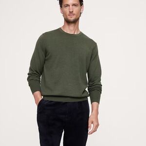 BANANA REPUBLIC MERINO CREW-NECK SWEATER BROWN SMALL New With Tags‎